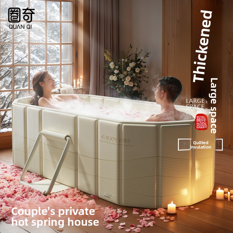 Baby Bath Tub Foldable - Складная ванна для взрослых Quanqi, быстро