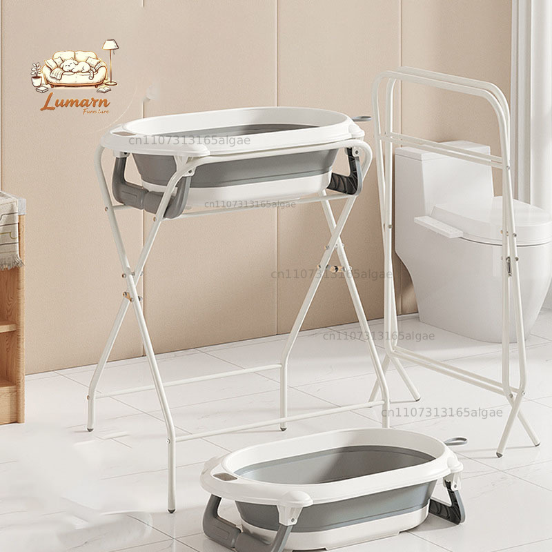 Baby Bath Tub Foldable - Детская ванночка с подставкой и термочувствительным