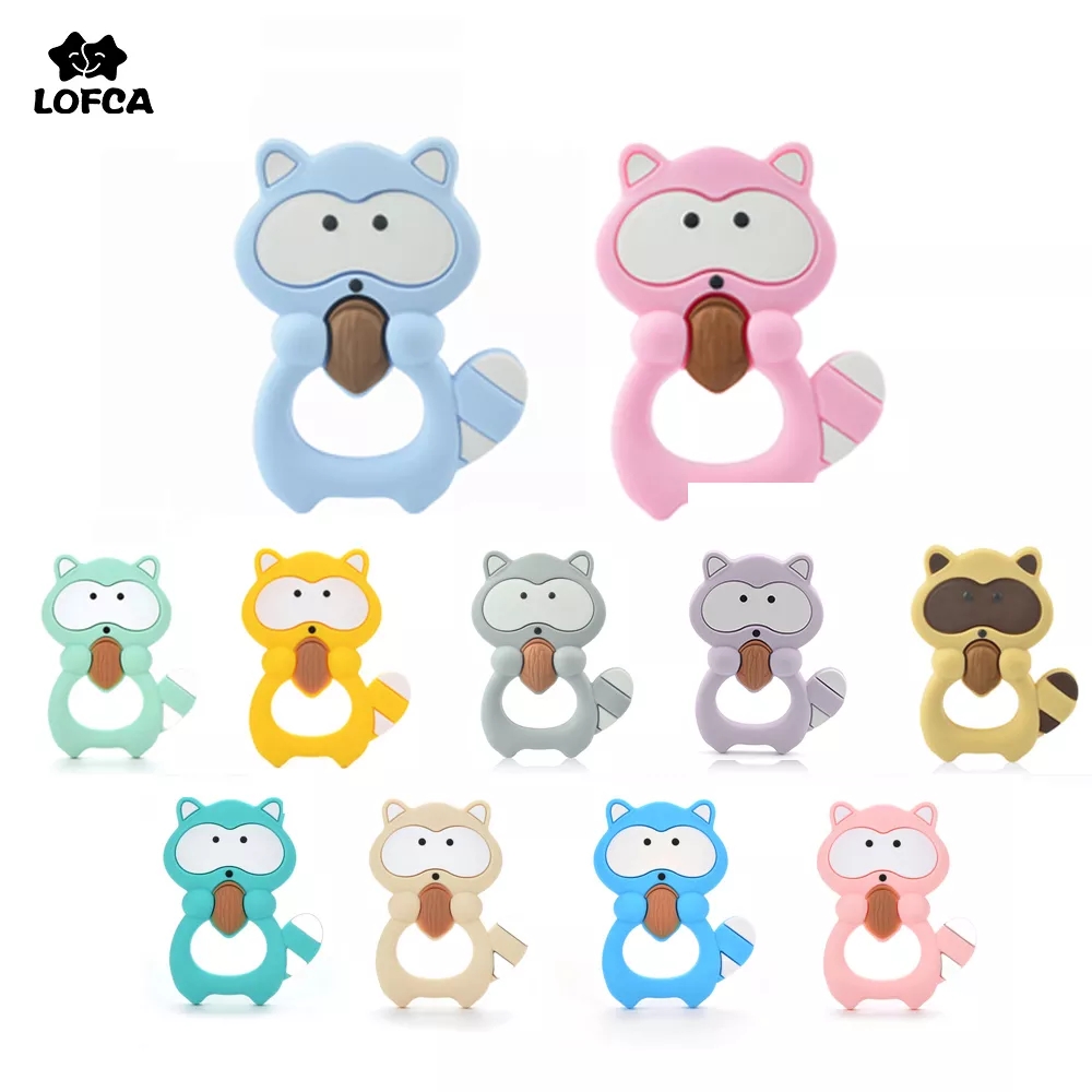 Baby Products List - 1 шт., силиконовые прорезыватели для енота,