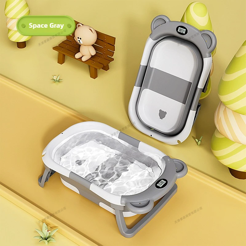 Baby Bath Tub Foldable - Складная детская ванночка с интеллектуальным дисплеем