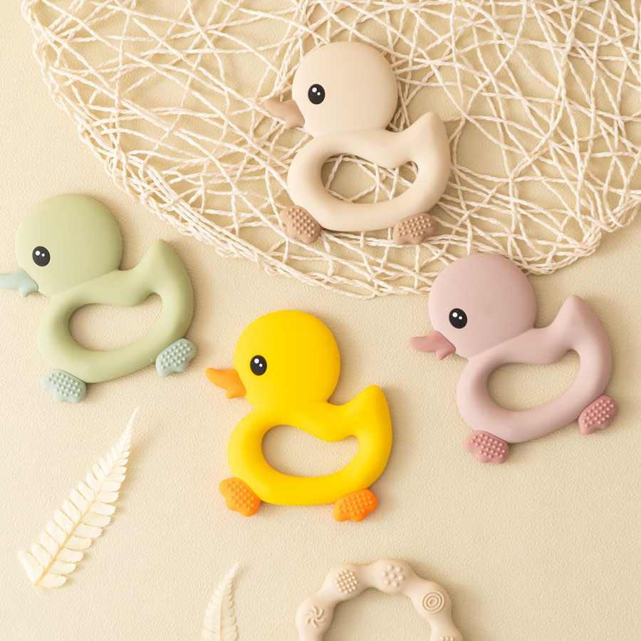 Baby Products List - 1 шт., детские игрушки-прорезыватели, мультяшная утка,