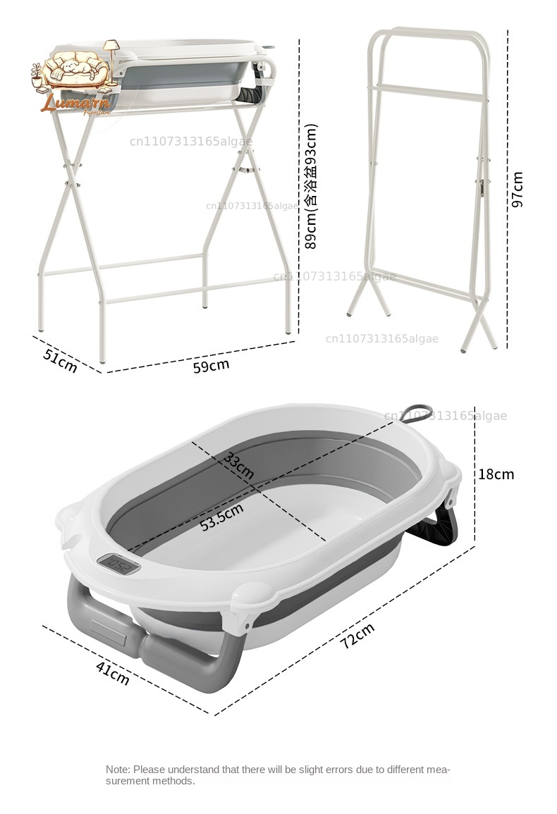 Детская ванночка с подставкой  – обзор и цена Baby Bath Tub Foldable