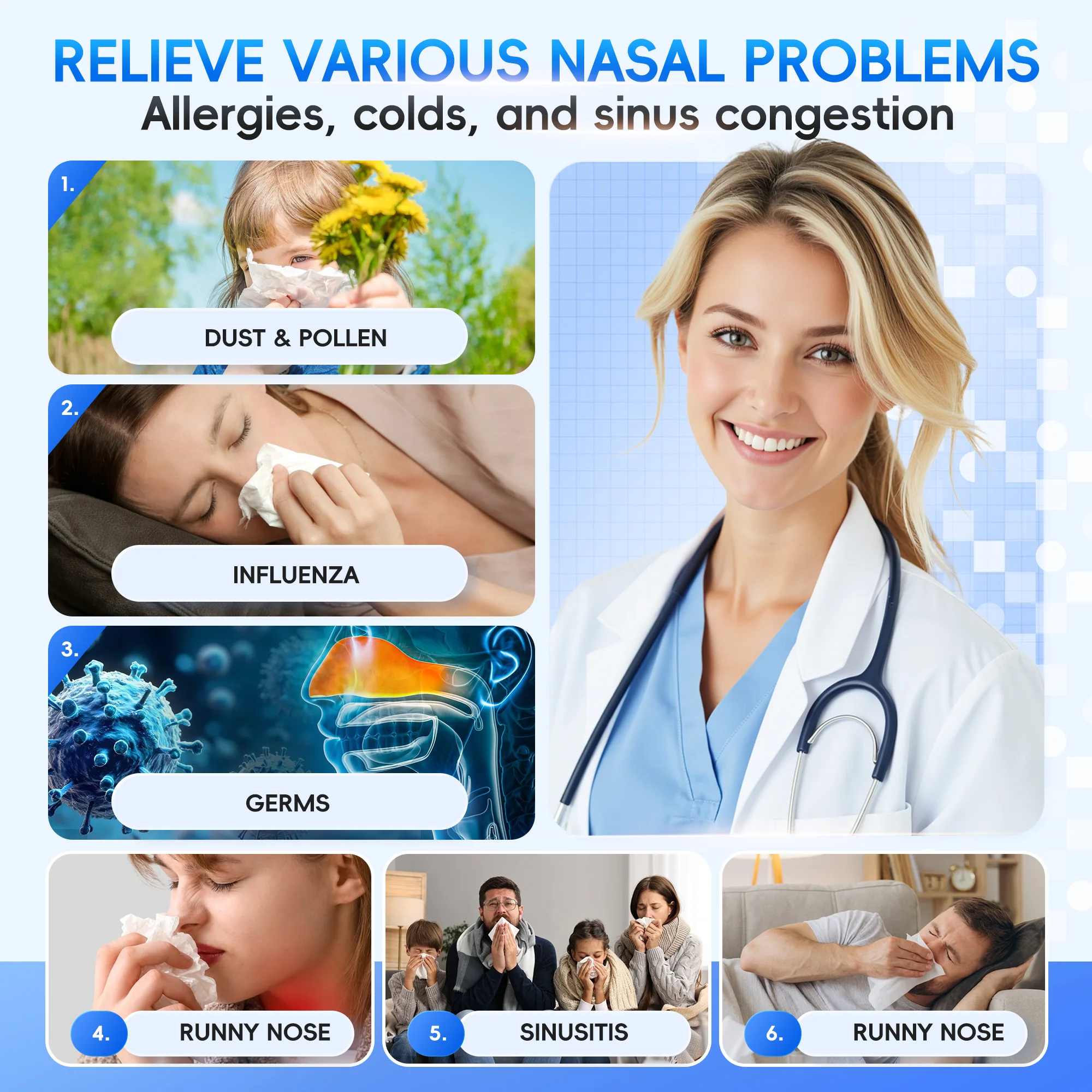 Система для промывания носа и  – обзор и цена Nasal Aspirator